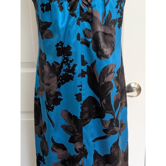 Dries Van Noten Silk Babydoll Slip Dress Sz 36 US 4/6 Blue Black Luxury - Picture 3 of 16